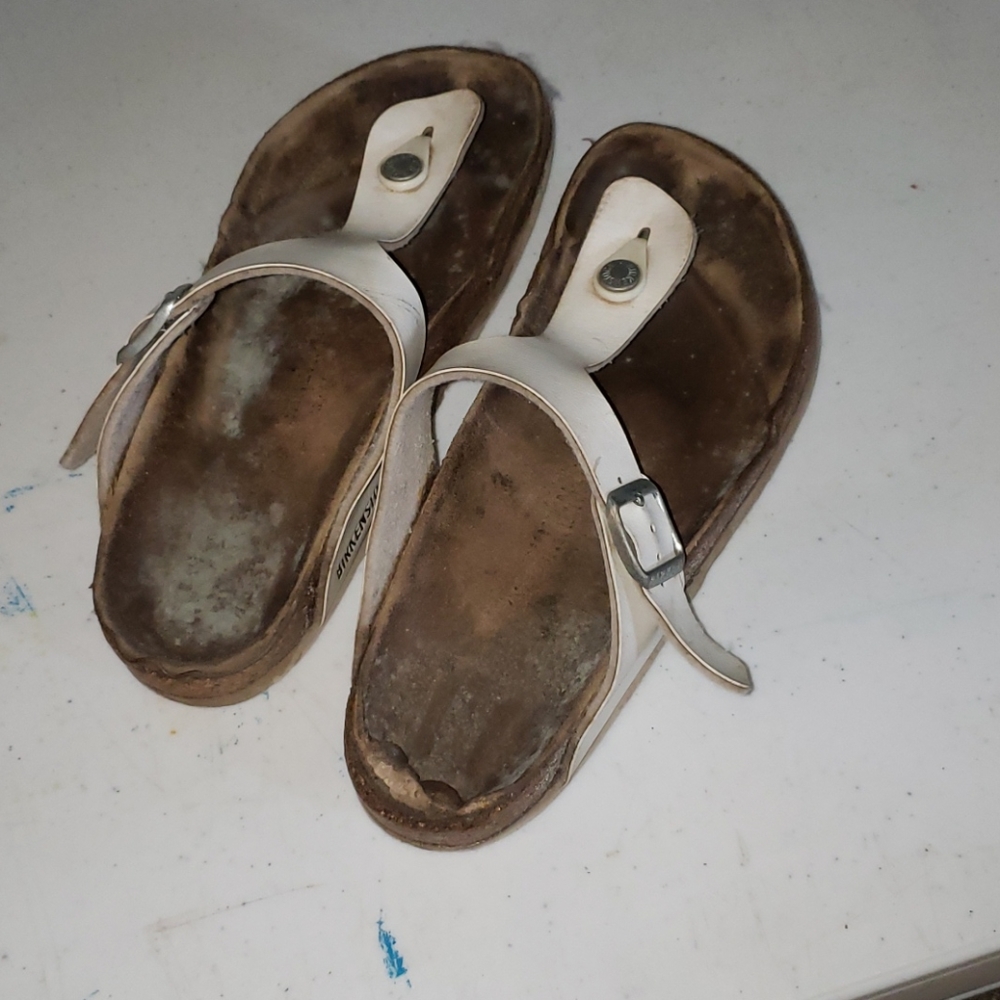 Well worn Birkenstock sandals